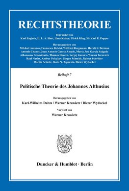 Politische Theorie des Johannes Althusius.