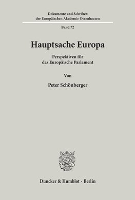 Hauptsache Europa.