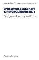 Sprechwissenschaft & Psycholinguistik 5