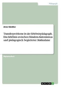 Transferprobleme in der Erlebnispädagogik. Das Erlebnis zwischen blindem Aktionismus und pädagogisch begleiteter Maßnahme