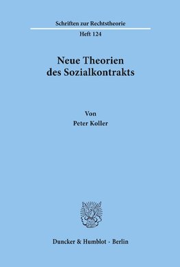 Neue Theorien des Sozialkontrakts.