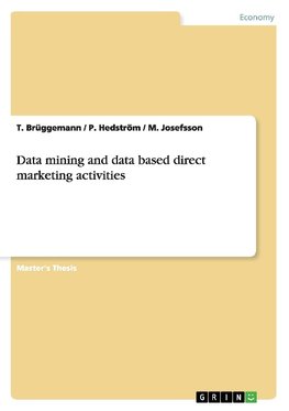 Data mining and data based direct marketing activities