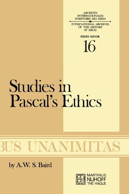 Studies in Pascal's Ethics