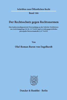 Der Rechtsschutz gegen Rechtsnormen.