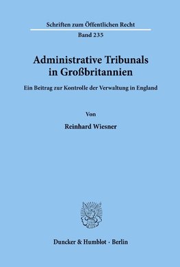 Administrative Tribunals in Großbritannien.