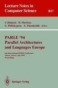 PARLE '94 Parallel Architectures and Languages Europe