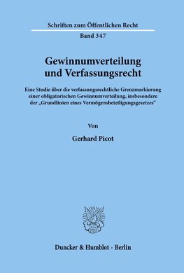 Gewinnumverteilung und Verfassungsrecht.