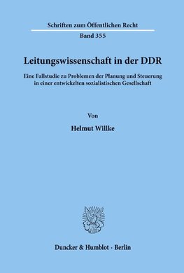 Leitungswissenschaft in der DDR.