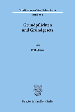 Grundpflichten und Grundgesetz.