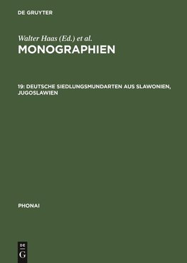 Deutsche Siedlungsmundarten aus Slawonien, Jugoslawien