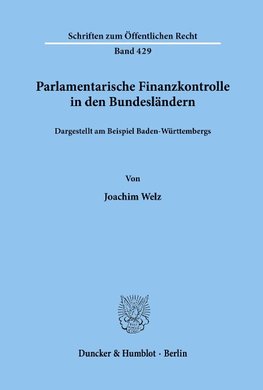 Parlamentarische Finanzkontrolle in den Bundesländern,