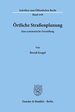 Örtliche Straßenplanung.