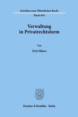 Verwaltung in Privatrechtsform