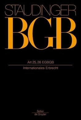 Staudinger's Komm.BGB EG ART 25.26 2007