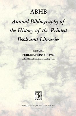 ABHB Annual Bibliography of the History of the Printed Book and Libraries