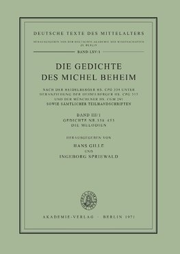 Gedichte Nr. 358-453. Die Melodien