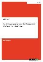 Die Vertrauensfrage von Bundeskanzler Schröder am 16.11.2001