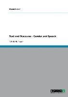 Text and Discourse - Gender and Speech