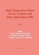 High Temperature Alloys for Gas Turbines and Other Applications 1986