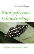 Bunt gefrorene Schmetterlinge