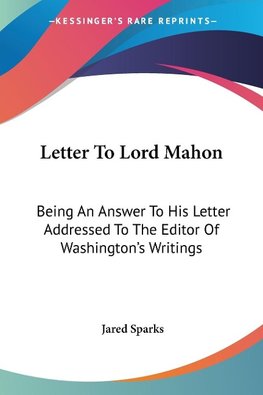 Letter To Lord Mahon