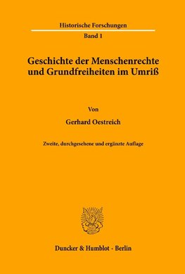 Geschichte der Menschenrechte und Grundfreiheiten im Umriß.