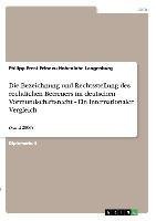 Die Bezeichnung und Rechtsstellung des rechtlichen Betreuers im deutschen Vormundschaftsrecht - Ein internationaler Vergleich