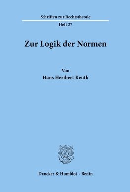 Zur Logik der Normen