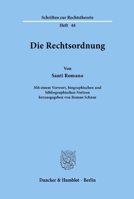 Die Rechtsordnung.