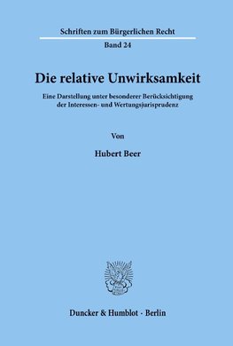 Die relative Unwirksamkeit