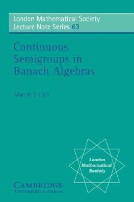 Continuous Semigroups in Banach Algebras