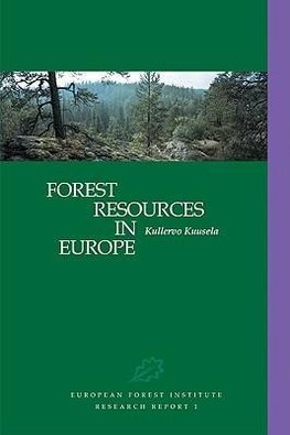 Forest Resources in Europe 1950 1990