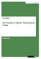 Zu Georg Heym: Ophelia - Textanalytische Übung