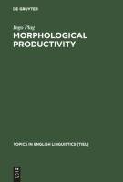 Morphological Productivity