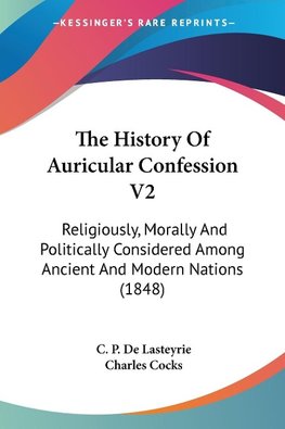 The History Of Auricular Confession V2