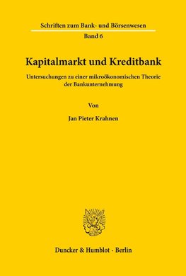 Kapitalmarkt und Kreditbank.