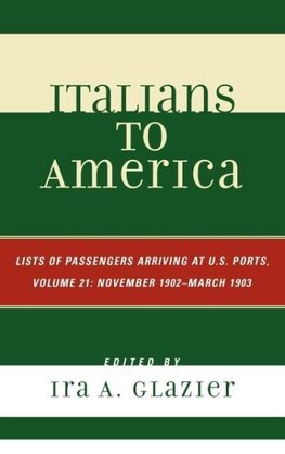 Italians to America, Volume 21