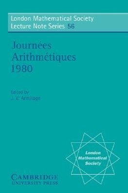 Journees Arithmetiques 1980