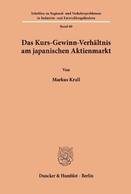 Das Kurs-Gewinn-Verhältnis am japanischen Aktienmarkt.