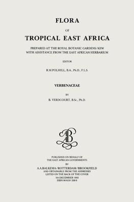 Flora of Tropical East Africa - Verbenaceae (1992)