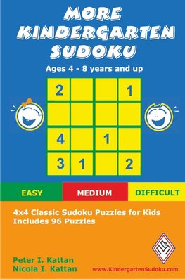 MORE KINDERGARTEN SUDOKU