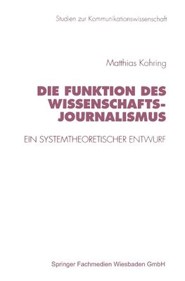 Die Funktion des Wissenschaftsjournalismus