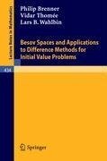 Besov Spaces and Applications to Difference Methods for Initial Value Problems