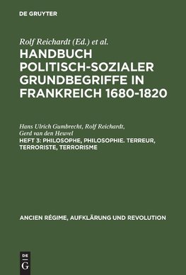 Philosophe, Philosophie. Terreur, Terroriste, Terrorisme