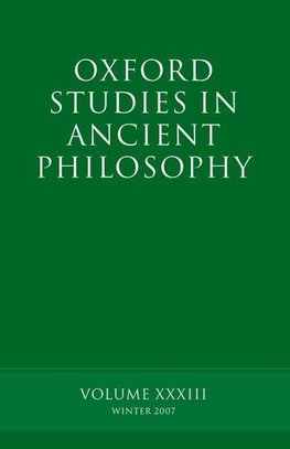 Oxford Studies in Ancient Philosophy