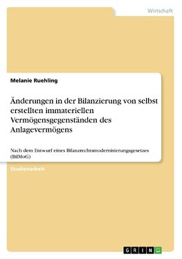 Änderungen in der Bilanzierung von selbst erstellten immateriellen Vermögensgegenständen des Anlagevermögens