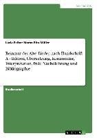 Reinmar der Alte: Lieder nach Handschrift A - Edition, Übersetzung, Kommentar, Interpretation, freie Nachdichtung und Bibliographie