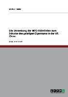 Die Umsetzung der WTO-Richtlinien zum Schutze des geistigen Eigentums in der VR China