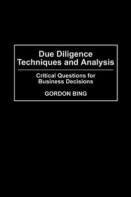 Due Diligence Techniques and Analysis