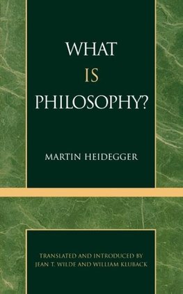 What Is Philosophy?